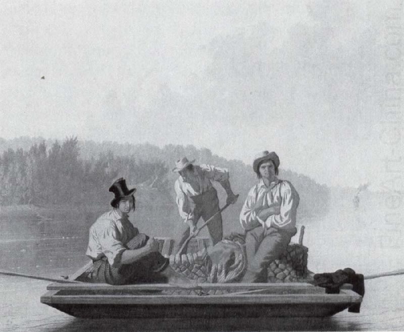 George Caleb Bingham Bootsleute auf dem Missouri china oil painting image